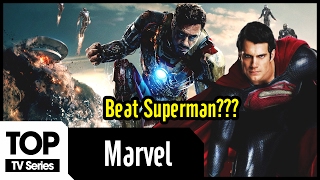 Top 10 Marvel Super Heroes Who can beat Superman | Marvel & DC