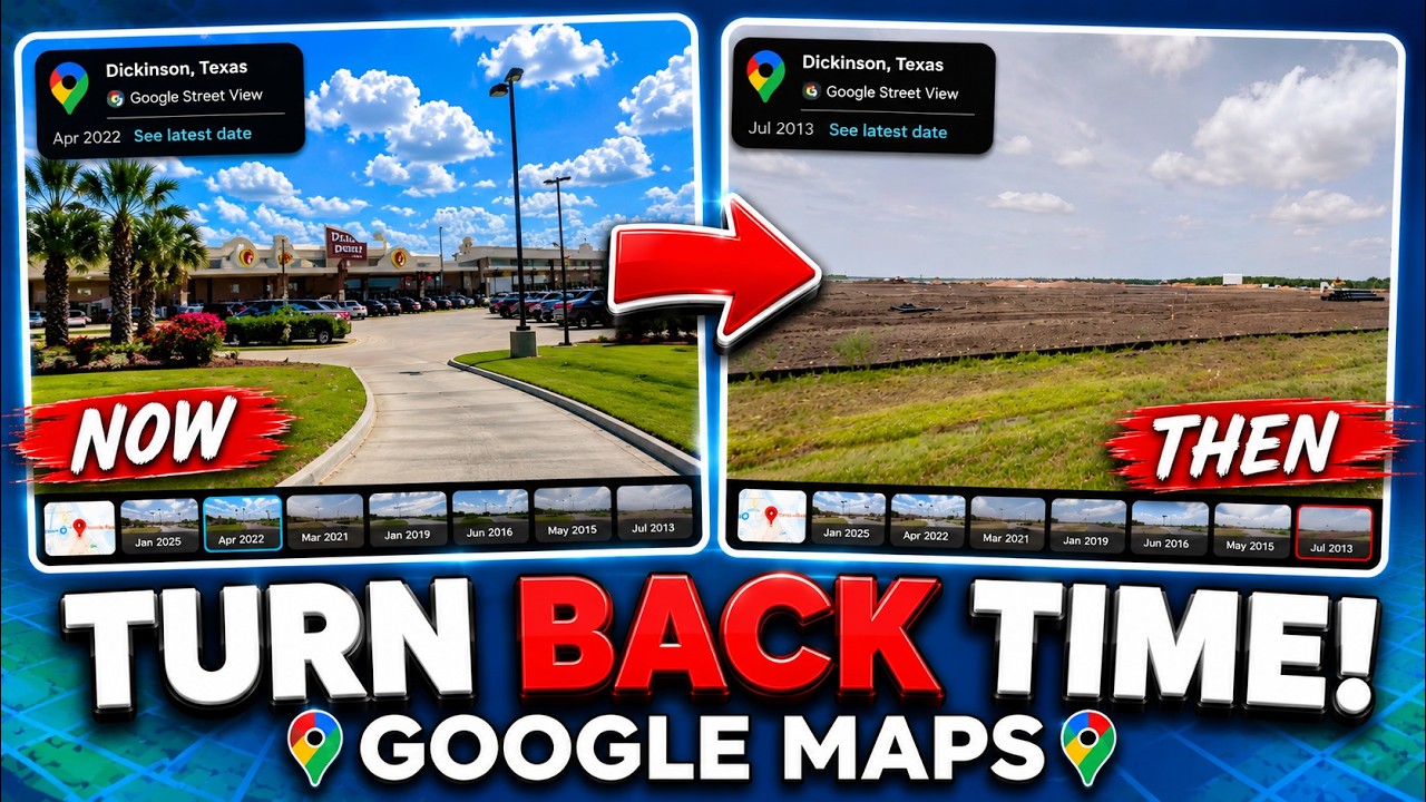 How to See Older Google Maps Street View (The Hidden Time Machine) 🕒 ...