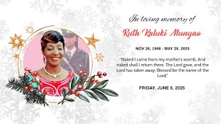 Burial Live Stream for Ruth Kaluki Munyao 1968 - 2025