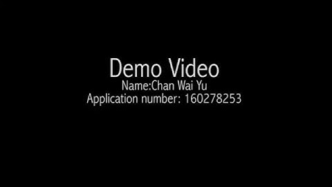 Chan Wai Yu Demo Video