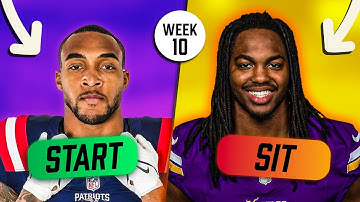 START or SIT For Every RB & WR - Week 10 Fantasy Football