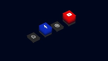Isometric Social Icons Using HTML CSS | CSS 3D Icons