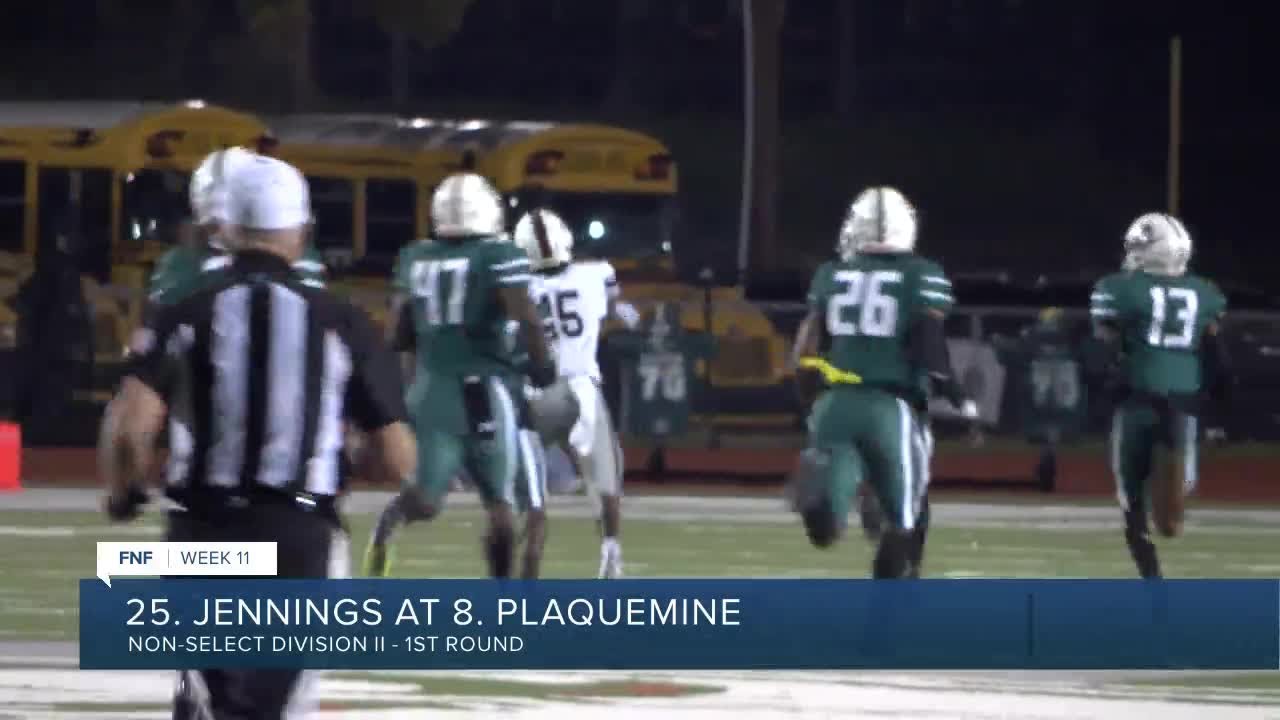 FNF week 11 Jennings vs Plaquemine YouTube