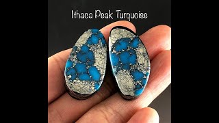 High grade Ithaca Peak Turquoise cabochons