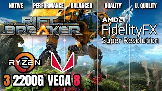 The Riftbreaker AMD FSR (FidelityFX Super Resolution) - Ryzen 3 2200G Vega 8 & 16GB - Benchmark Test
