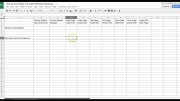 How to Sort Paper for Super Efficient Scanning  - The Theory