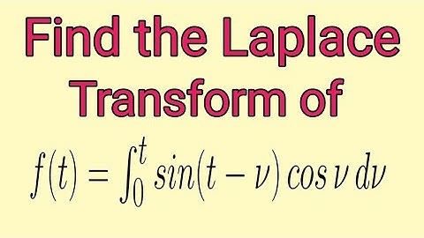 Can you find the Laplace transform:  #laplacetransform #convolution #ode