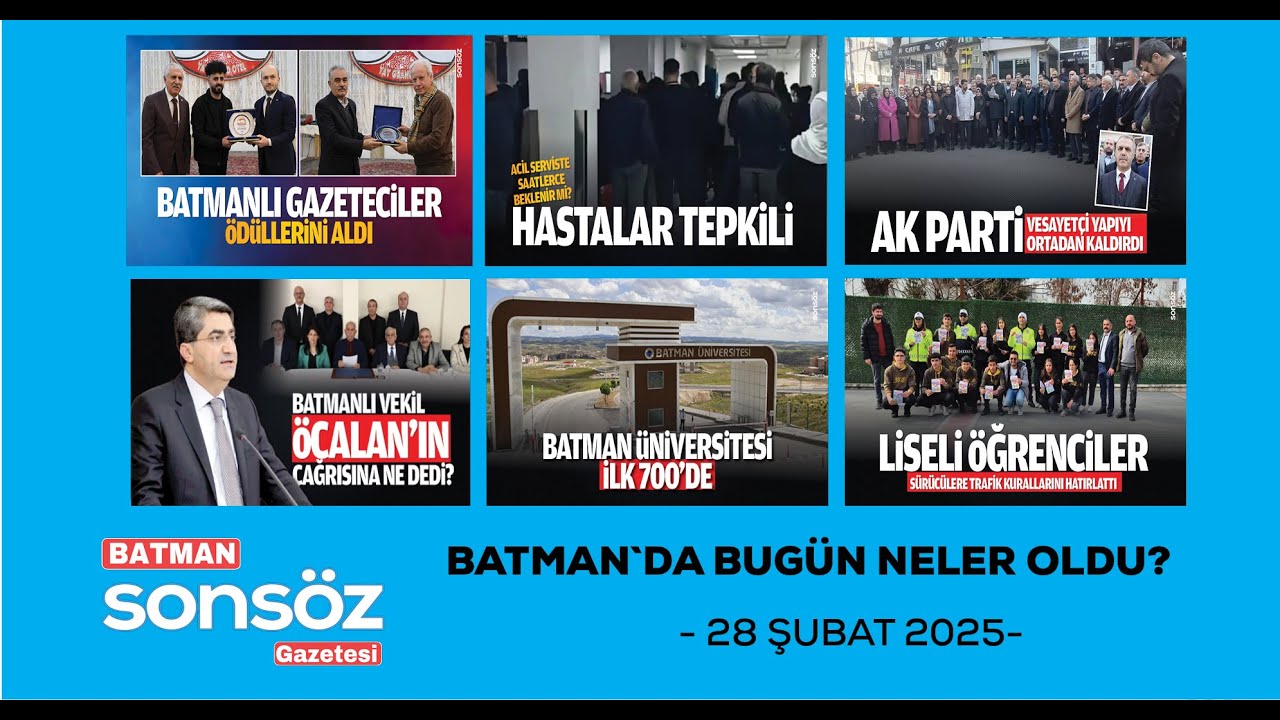 BATMAN`DA BUG&Uuml;N NELER OLDU?
