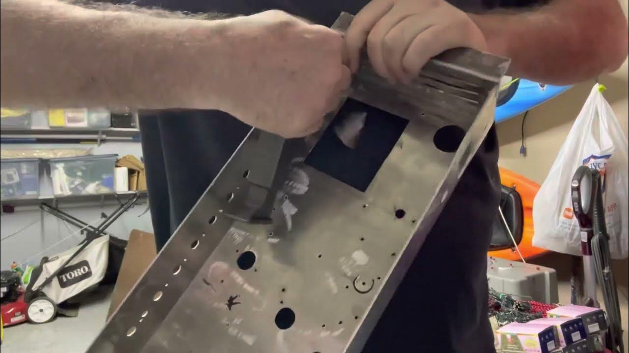 Nolatone Testing flush solid aircraft rivets to reinforce corners of