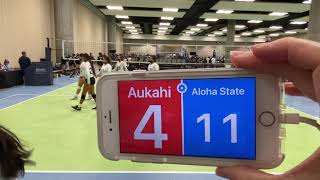 Aloha Summer Classic 2021 ASVBC 14u vs Aukahi 14 Ron Set 1