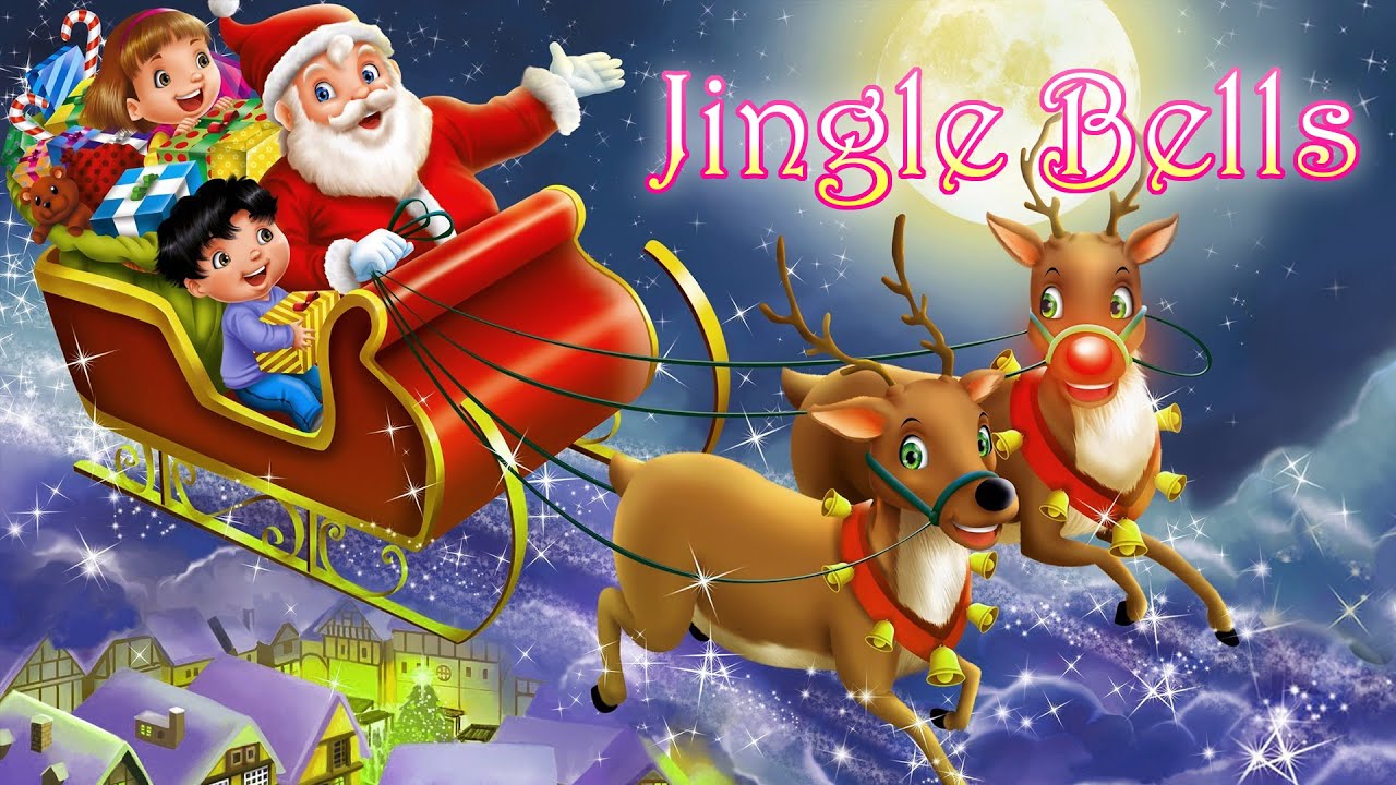 Jingle Bells Lyrics Christmas Song Nursery English Rhymes For Kids
