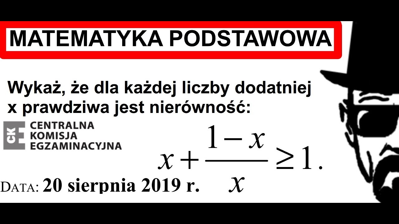 Co To Jest Półprosta W Matematyce ALGEBRA MATEMATYKA PODSTAWOWA DOWODY | ZADANIE 28 CKE 2019 SIERPIEŃ #