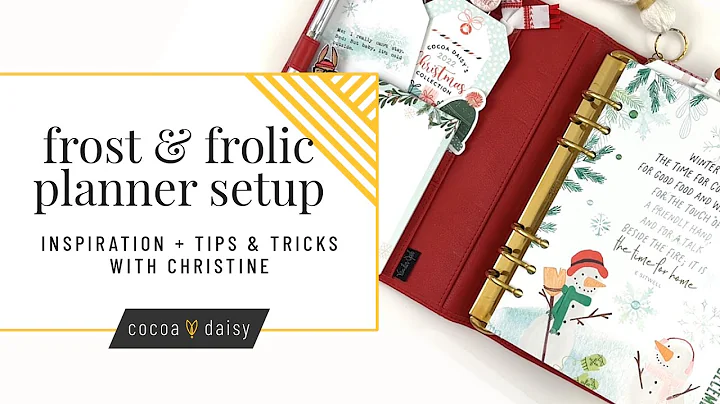 "Frost & Frolic" Planner Set up with Christine at Cocoa Daisy