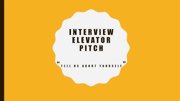 Elevator Pitch for Data Science Interview