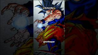 How to Draw Goku Ultra Instinct Kamehameha #ytshorts #art #drawing #goku #dbz #dbs #dragonball