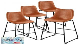 VEVOR Bar Stool Set of 4 26 inch Counter Height Stools Modern