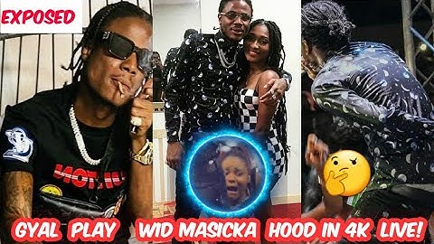 Woman  play with POPULAR  DANCEHALL artist  MASICKA  D!ck Live on stage..