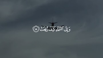 قران كريم/ أفلا ينظرون إلى الإبل كيف خلقت /الشيخ عبد الرحمن مسعد