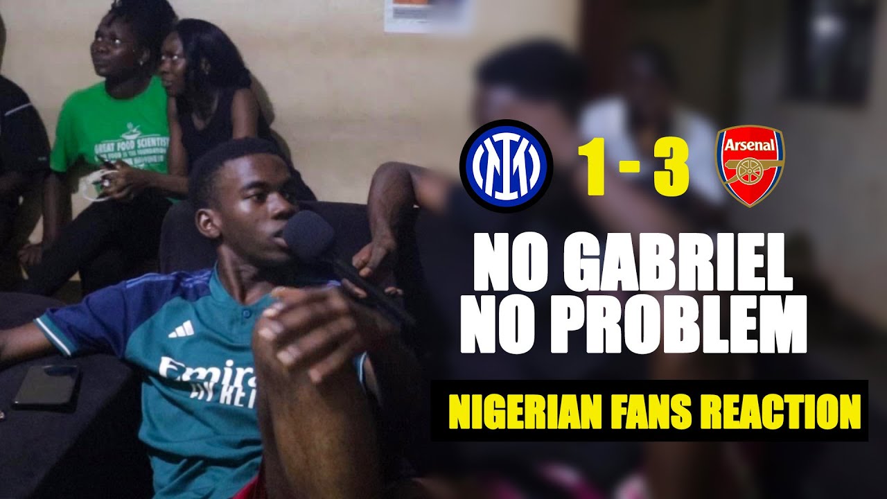 INTER 1- 3 ARSENAL ( BUSAYO - NIGERIAN FAN REACTION) 2025-2026 UEFA CHAMPIONS LEAGUE