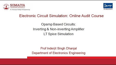 Inverting and Non-inverting amplifier using IC OP-07 (LT Spice Simulation)