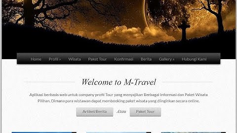 Membuat Website Pariwisata Dengan Codeigniter