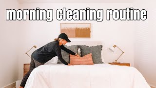 MY MORNING CLEANING ROUTINE | CLEAN WITH ME 2021 | SPEED CLEANING MOTIVATION by Hayley Hendrickson 712 views 2 years ago 8 minutes, 19 seconds