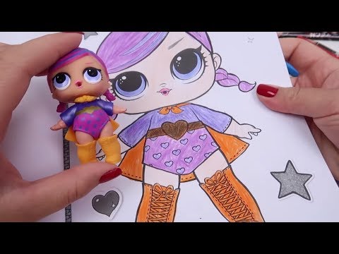 Boneca Lol Surprise Colorindo Desenho Super BB Miss Baby