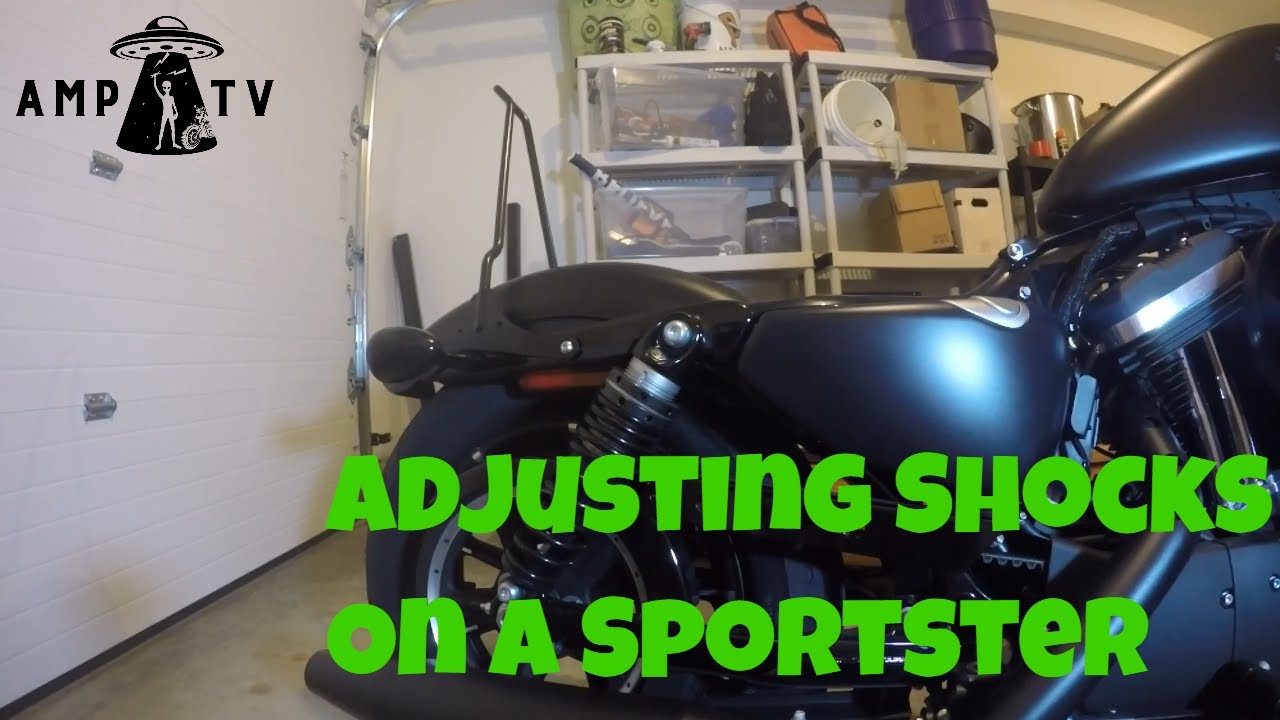 Adjusting shocks on HD Sportster YouTube