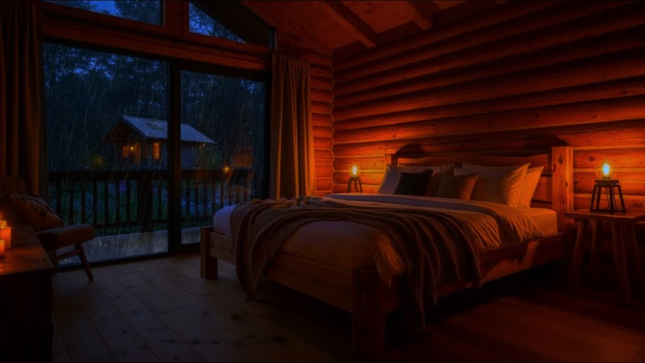 🌨 Rain Sound On Window | Heavy Rainy For Sleep | Study And Relaxation | Meditation