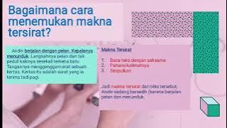 B. Indonesia Kelas 6 Menemukan makna tersurat dan tersirat Pada teks