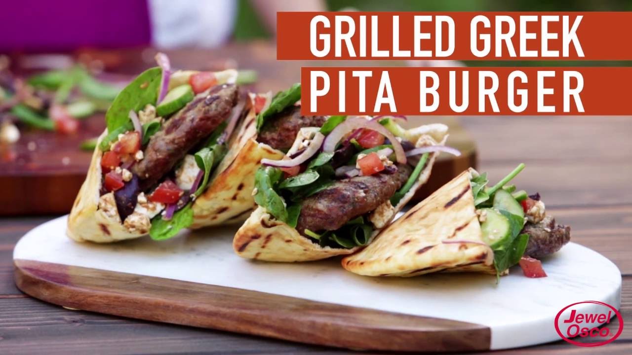 Grilled Greek Pita Burger YouTube