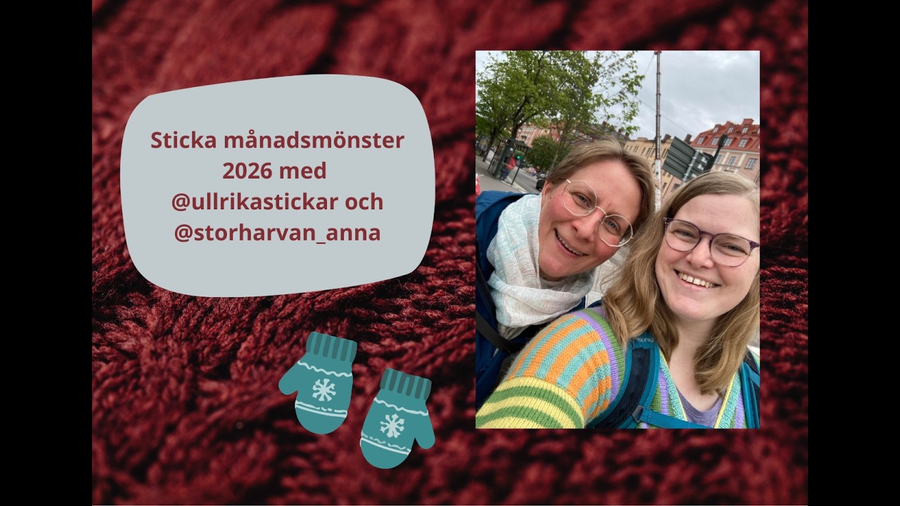 Sticka månadsmönster avsnitt 3 - inför mars 2026