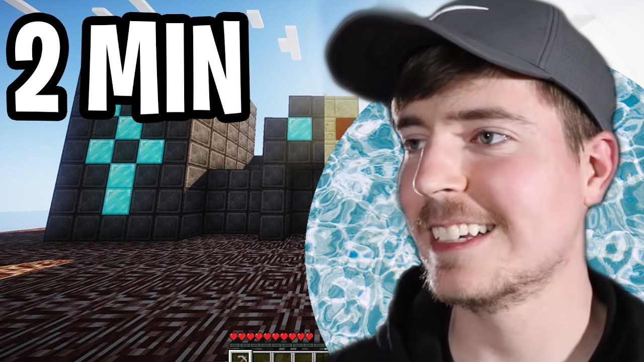 MrBeast gets Minecraft Speedrun Record