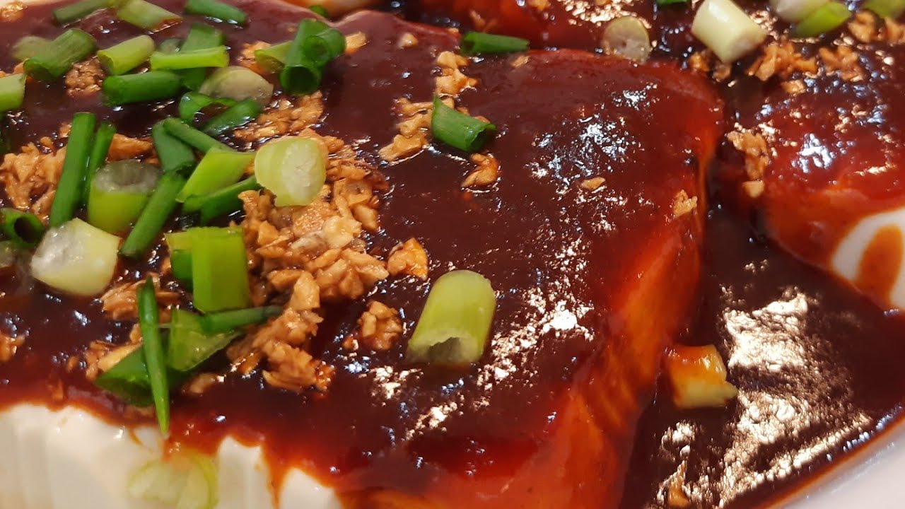 Steamed Soft Tofu with Gochujang vegetarian Korean YouTube