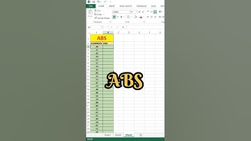 How to use ABS Function in Excel | use of Abs Function #computerking #computer #excel