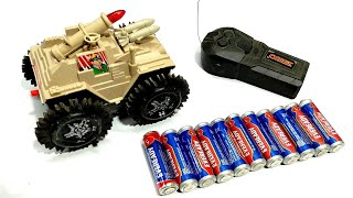 Unboxing Army Tank, Radio Control Car, Future 09 