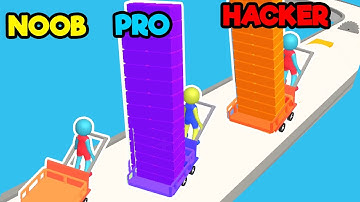 NOOB vs PRO vs HACKER - Brick Builder 3D New Updates Android, IOS