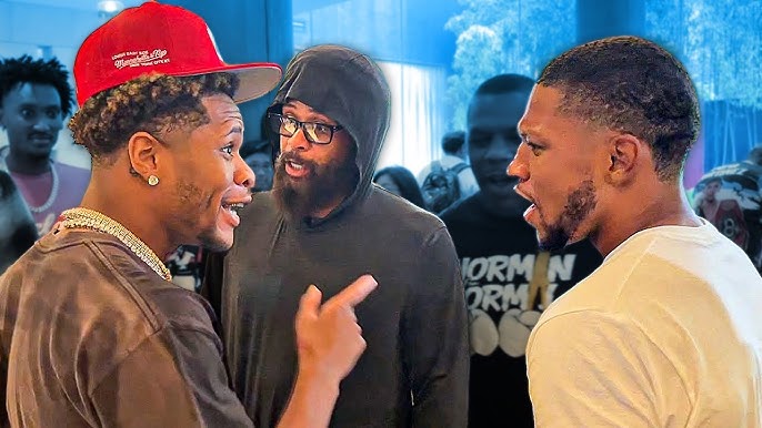 Devin Haney PULLS UP on Brian Norman in TENSE confrontation ahead of fight!