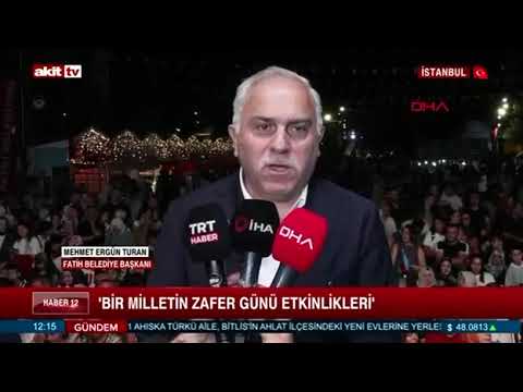 Zaferlerin heyecanı Topkapı Kaleiçi Meydanı'nı Sardı Akit TV /31.08.2026