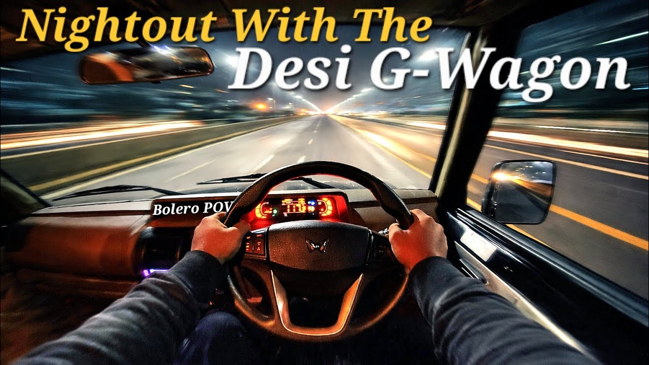 [4K] MAHINDRA BOLERO B8 NIGHT POV DRIVE | THE DESI SUV