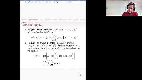 OWOS: Mathias Staudigl  - "Generalized Self-Concordant Analysis of Frank-Wolfe Algorithms"