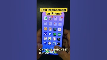 Text replacement on iPhone #iphonetricks iphonetricks