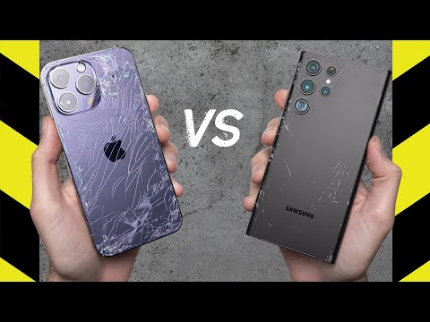 iPhone 14 Pro Max vs. Galaxy S22 Ultra Drop Test!