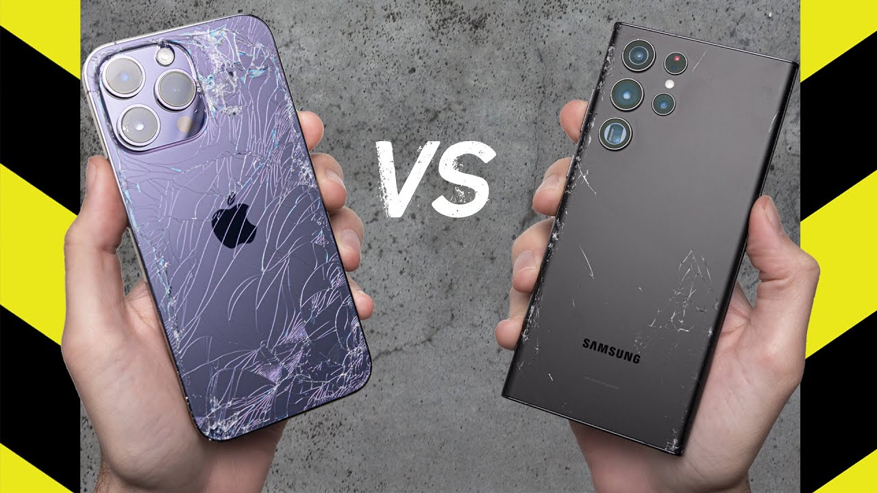 iPhone 14 Pro Max vs.  Galaxy S22 Ultra Drop Test!