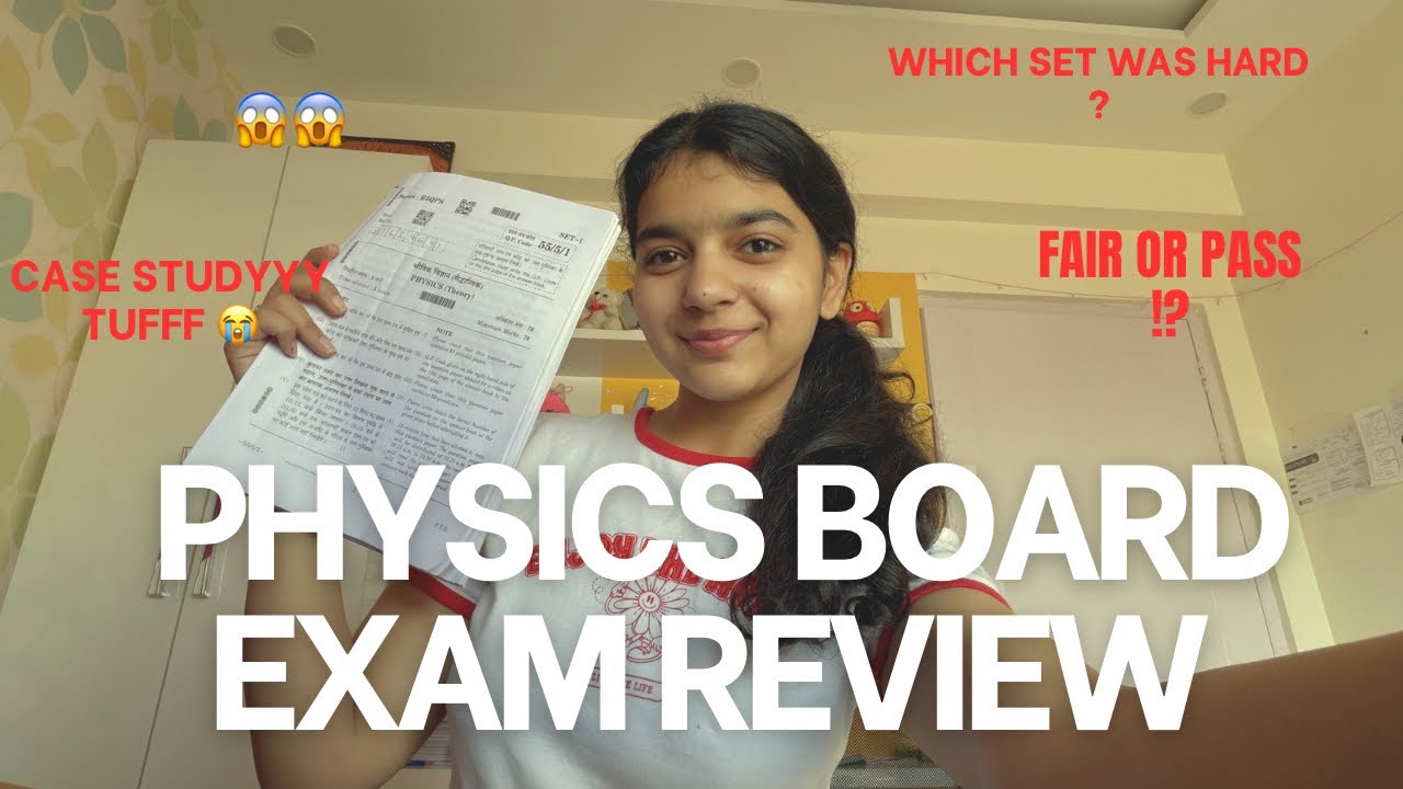 Physics Board Exam 2026 Review !! || Easy or tough 😭 #cbse #physics #boards2026 