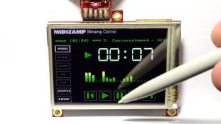 Midizamp - Winamp Control on 4D Systems OLED Module