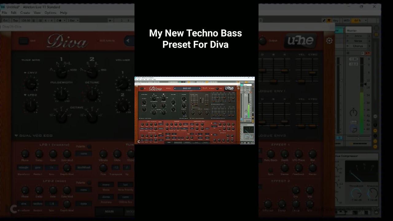 Techno Preset for Uhe Diva Sound Design