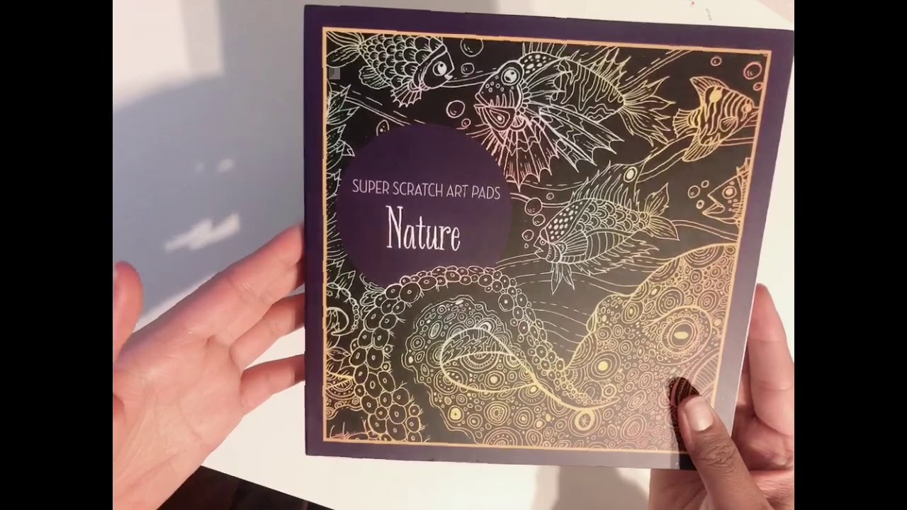 Nature super scratch art pads flip through 