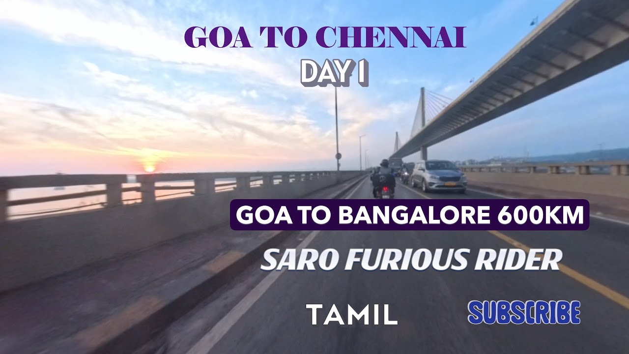 GOA TO CHENNAI / DAY 1 / GOA TO BANGALORE / 600KMS BIKE RIDE / ROYAL ENFIELD / INSTA 360