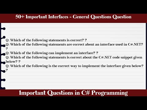 MCQ Questions Interfaces - General Questions with Answers